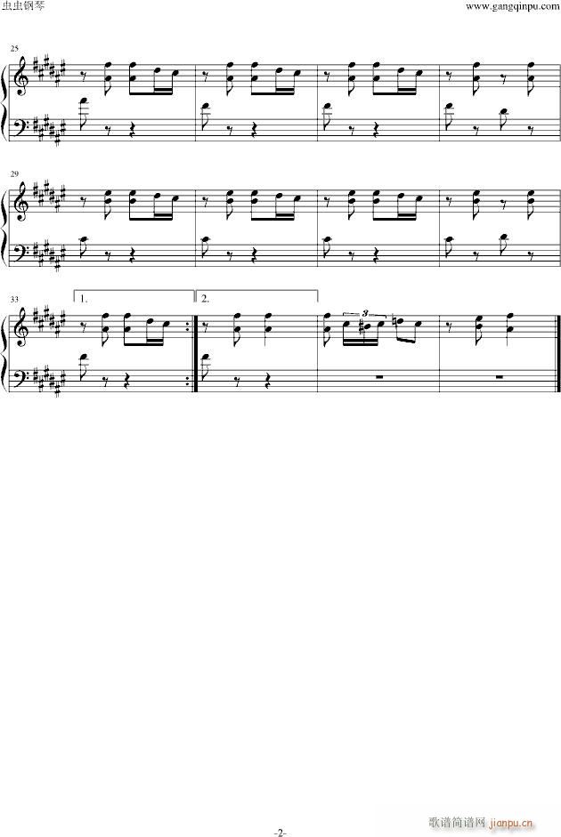 踩到猫儿(拜尔练习曲八)_拜厄2