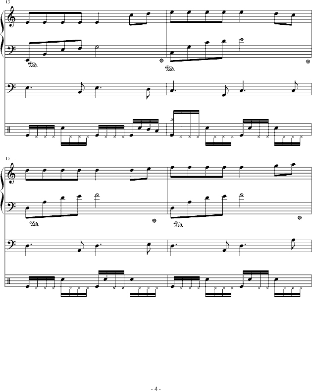 思念进行曲-钢琴谱(钢琴曲)-琳琅4