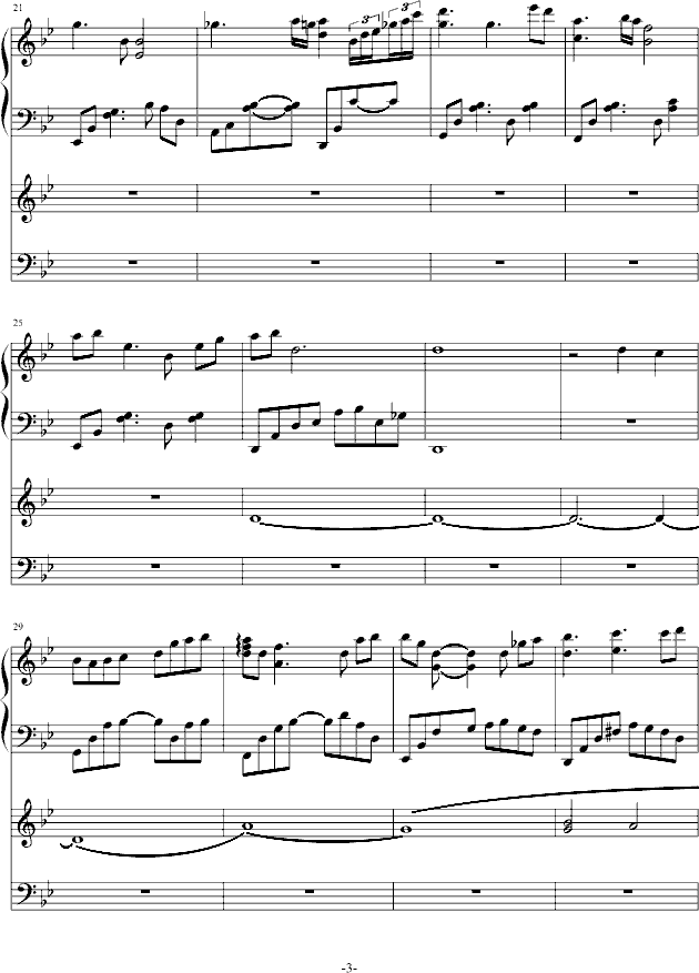 断章・第二章・忘记-钢琴谱(钢琴曲)-like73