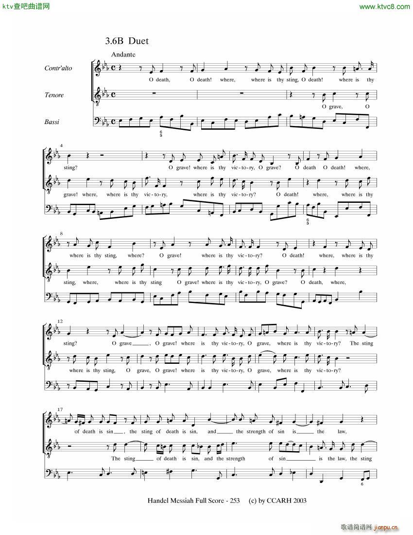 G F Handel Messiah Open Score 七12