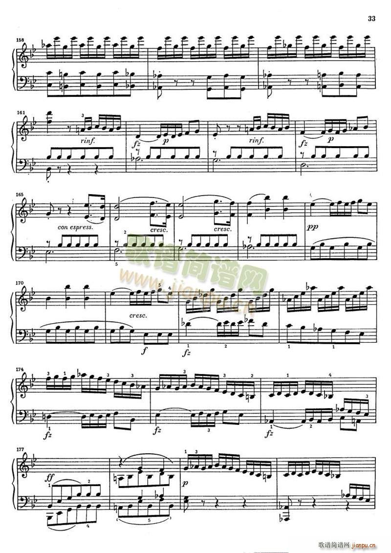 克莱门蒂g小调钢琴奏鸣曲 1 97