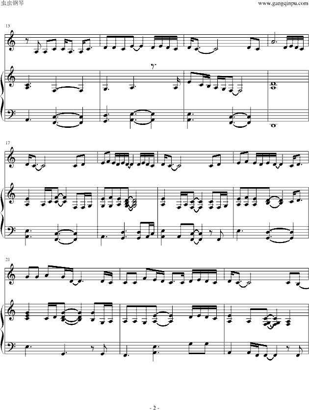 listen to your heart（弹唱版） -钢琴谱(钢琴曲)-DHT2