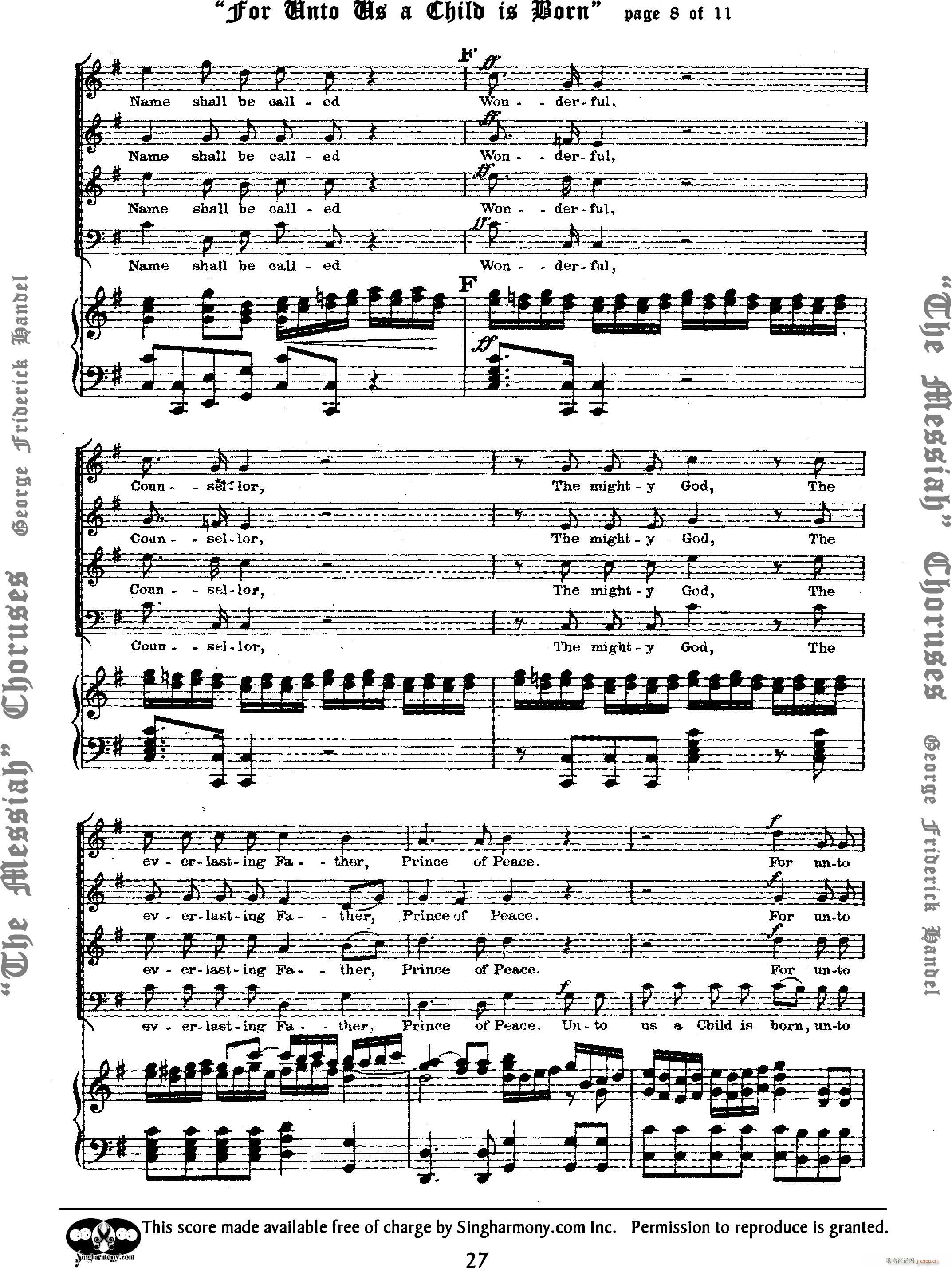 For unto us a Child is born_Handel8