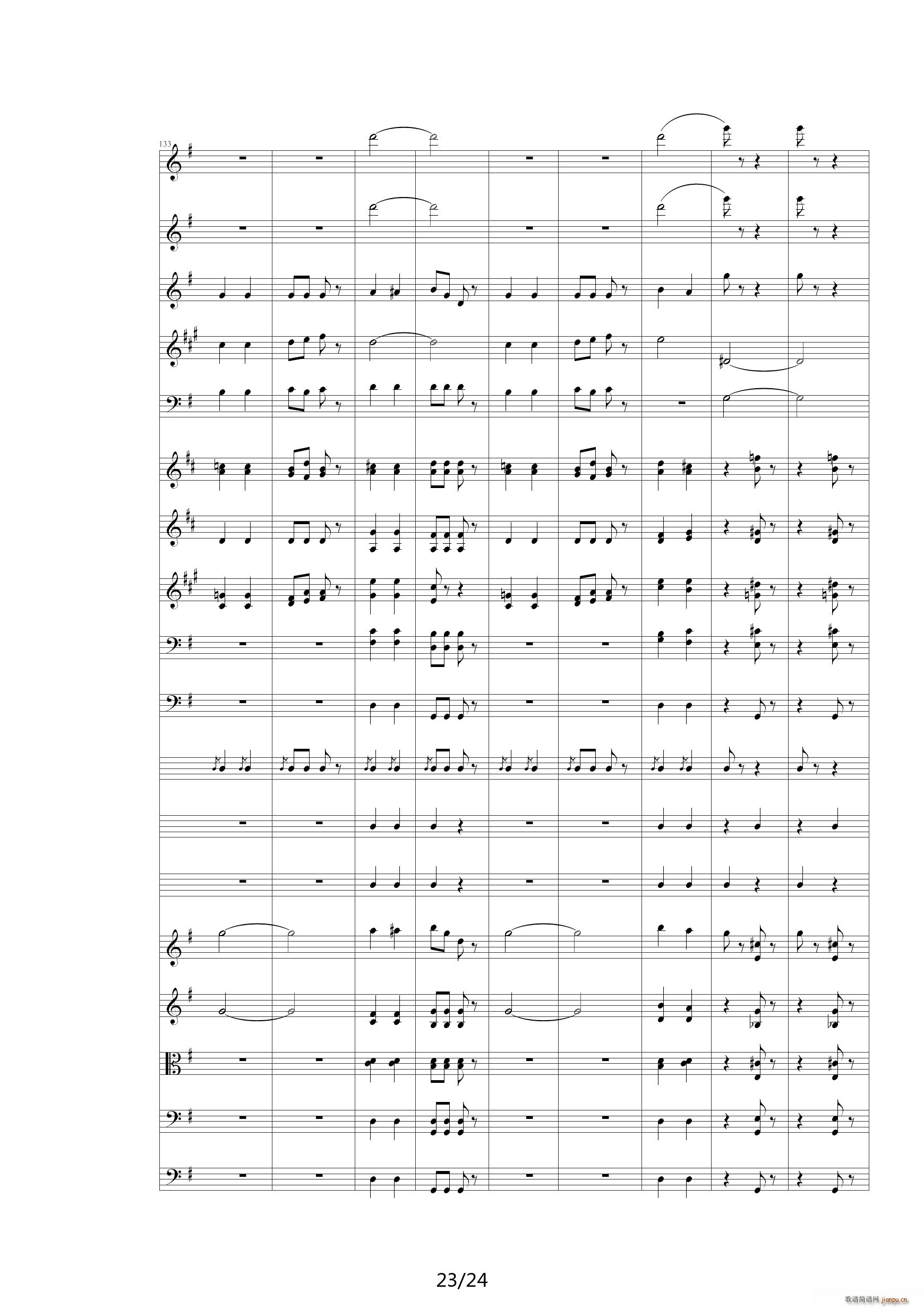 雷鸣电闪波尔卡(管弦乐总谱 分谱)(00雷鸣电闪波尔卡-Orchestra)23