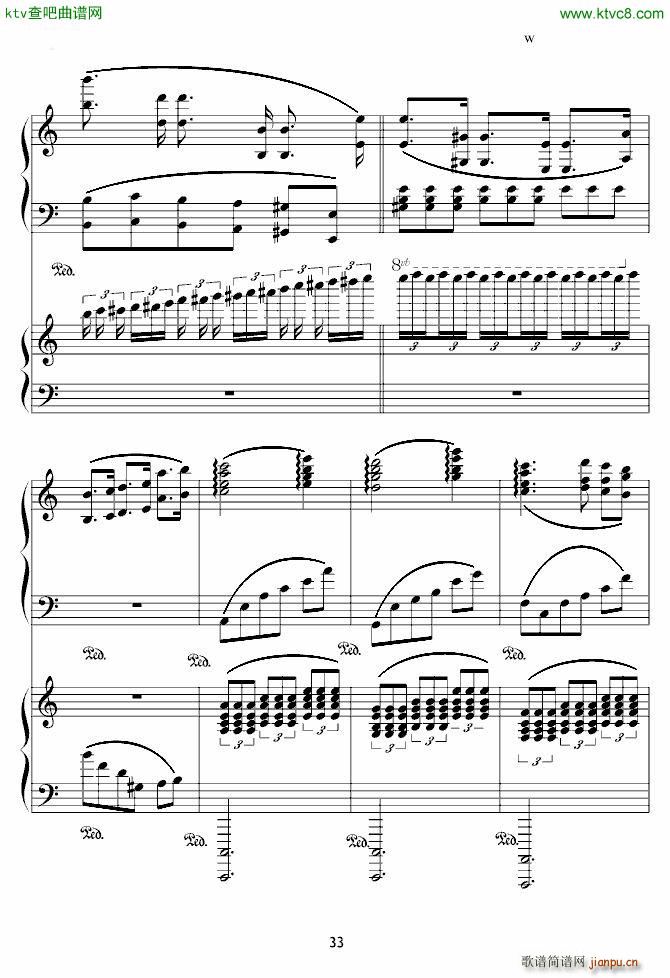 X战记插曲 宿命 双钢琴版33