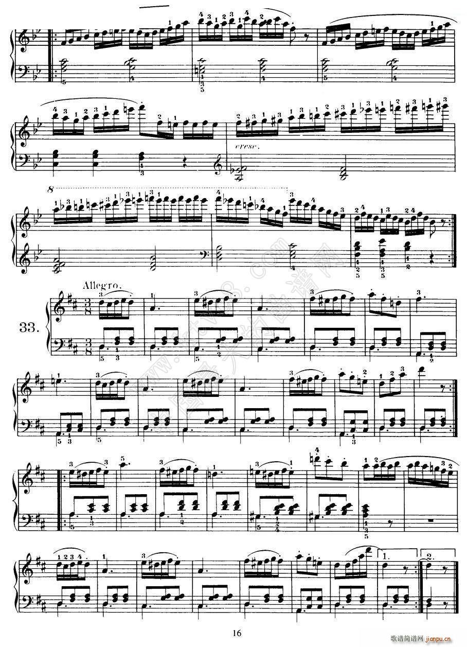 Czerny - 100 Progressive Studies Op 139（22―36）6