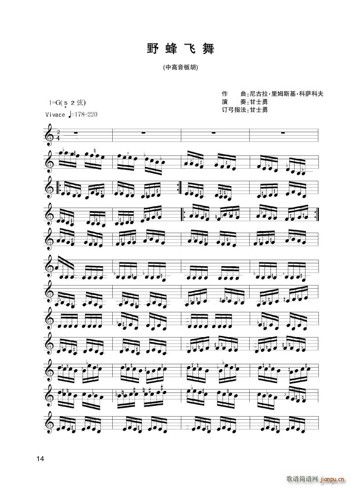 野蜂飞舞(中音板胡、)1