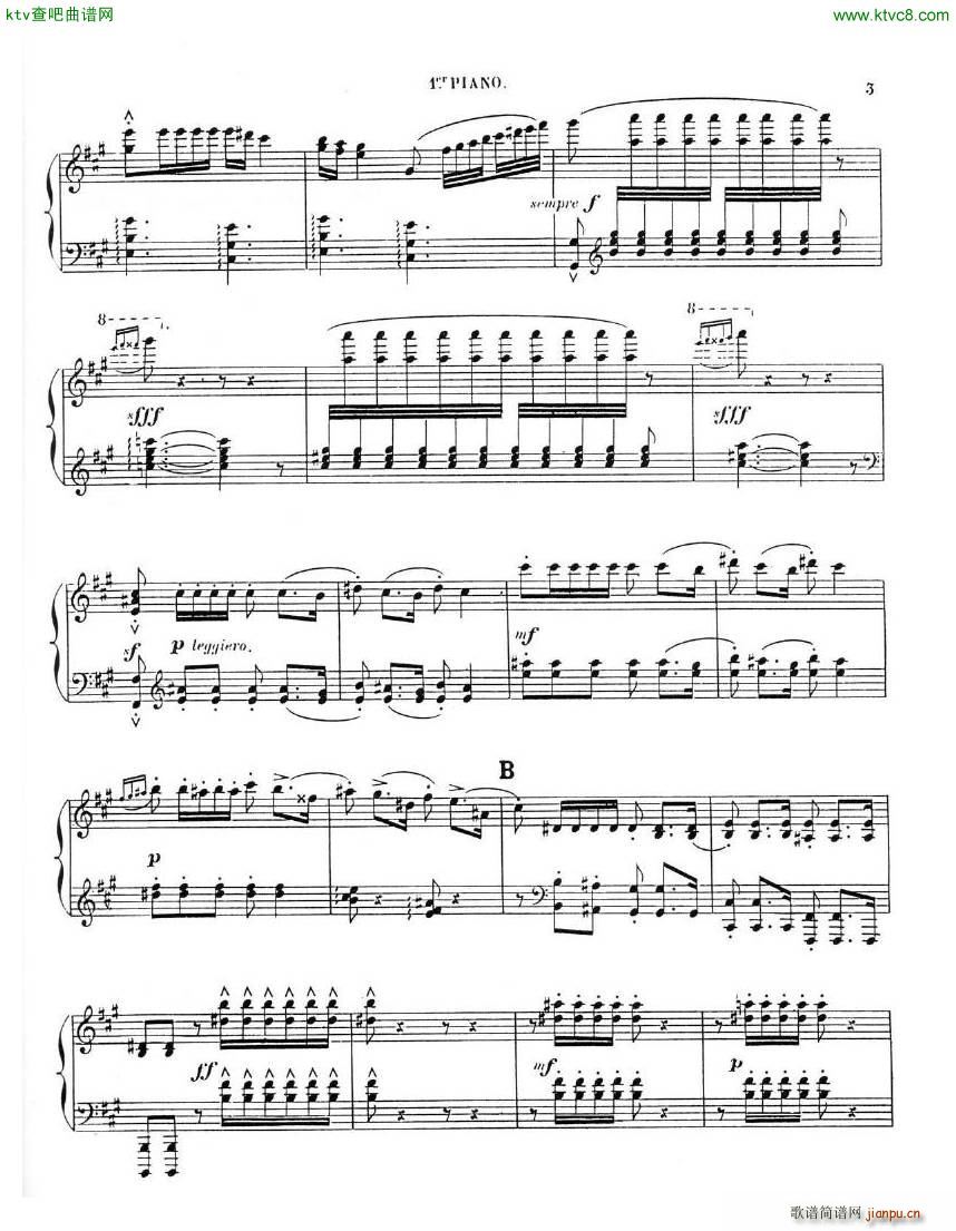 Chaminade Cecil La Sevillane for 2 pianos 4 hands3