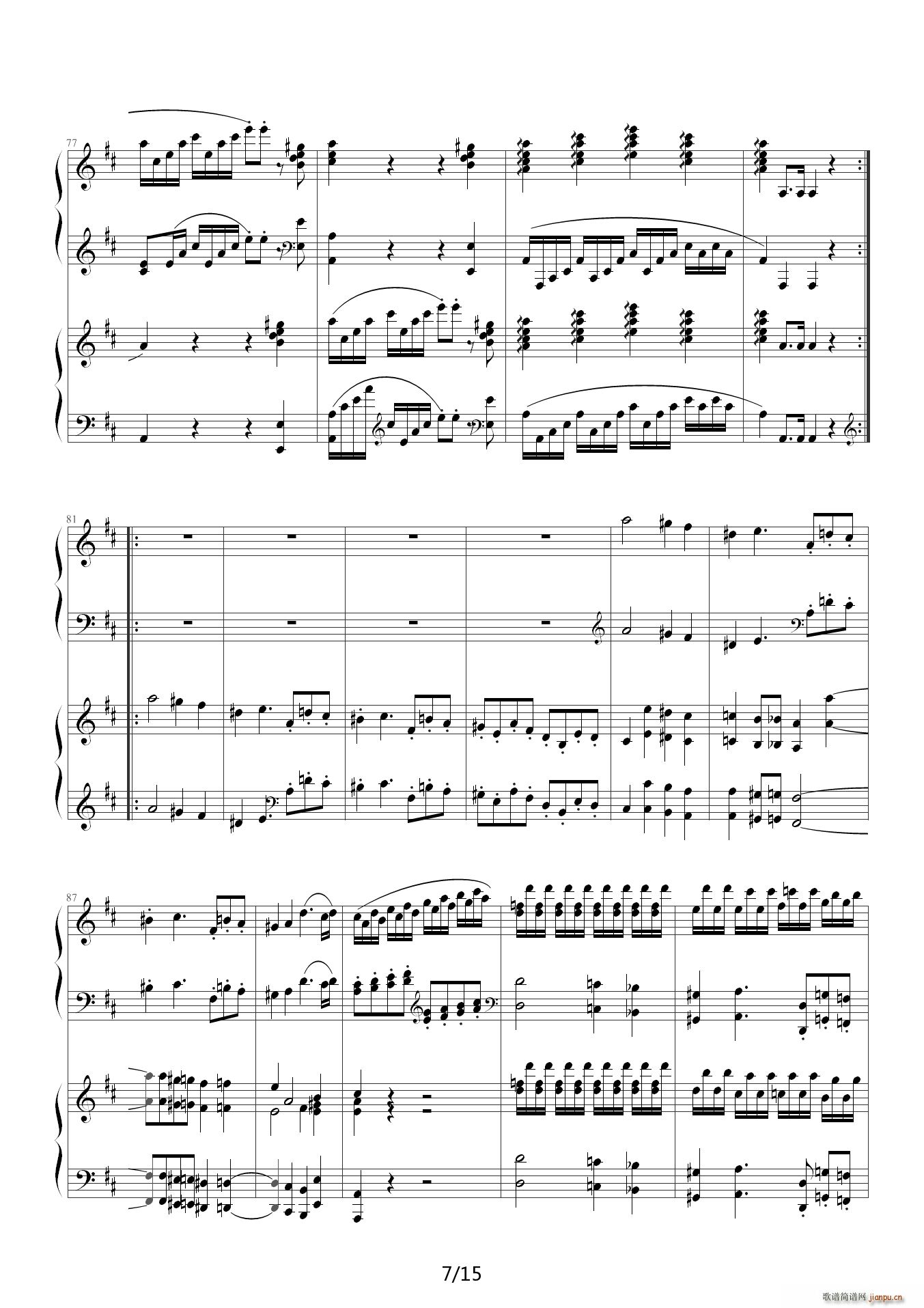 莫扎特D大调双钢琴奏鸣曲K448第一乐章7