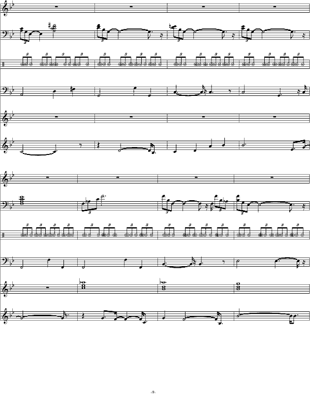 熟悉的旋律-钢琴谱(钢琴曲)-swenl9