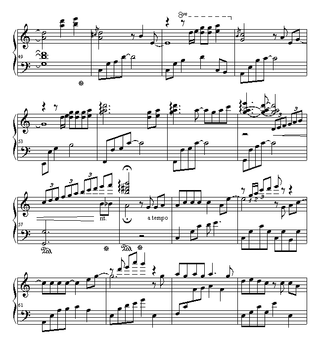 最浪漫的事-钢琴谱(钢琴曲)-赵咏华4