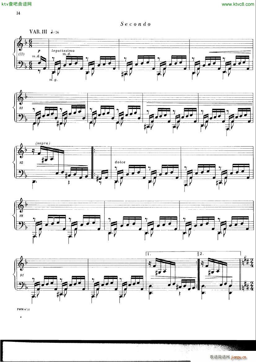 Chopin ekier variations in D12