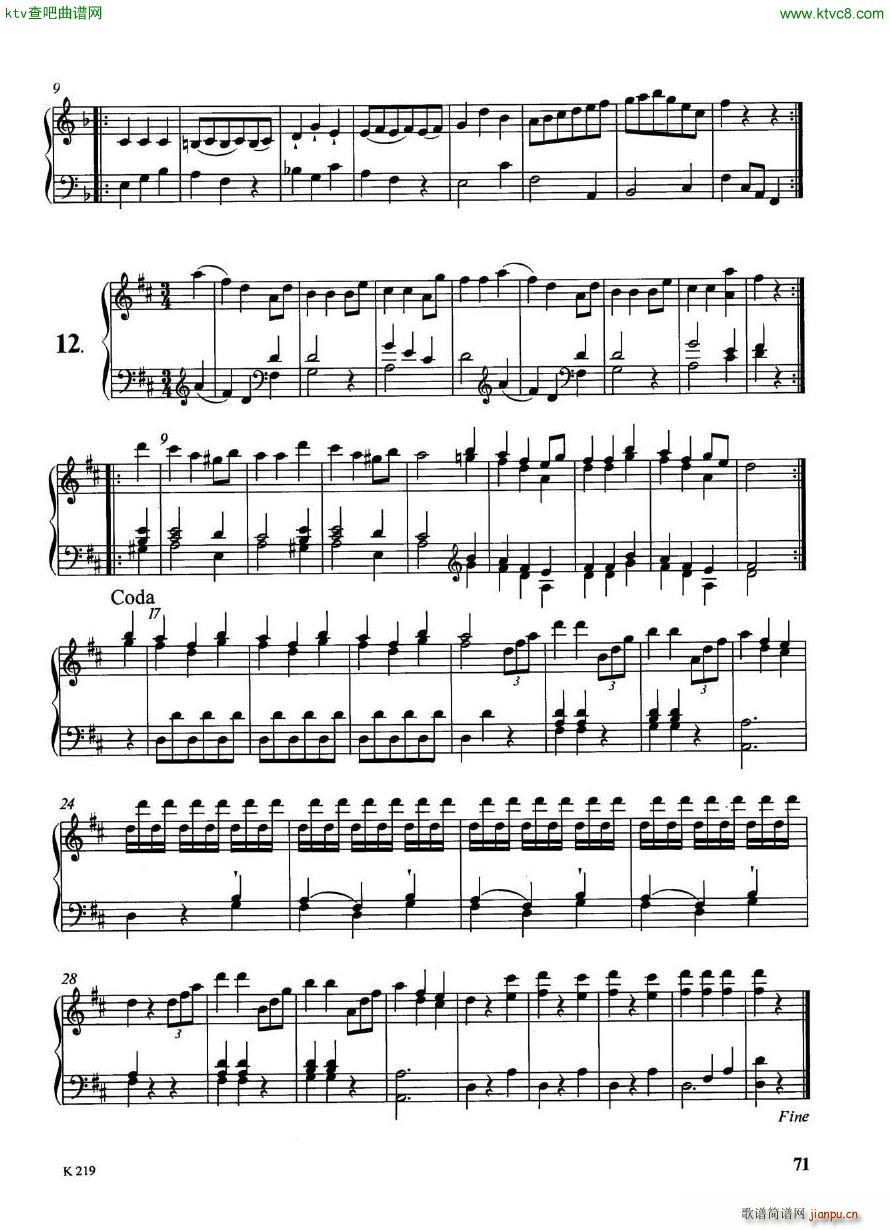 Haydn German Dances 12 pf6