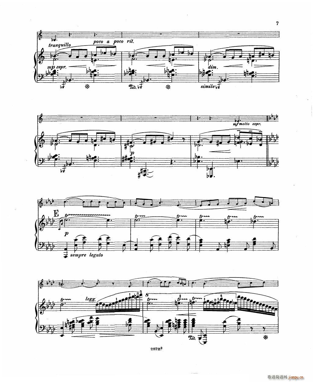 Bowen Barcarolle for violin and piano9