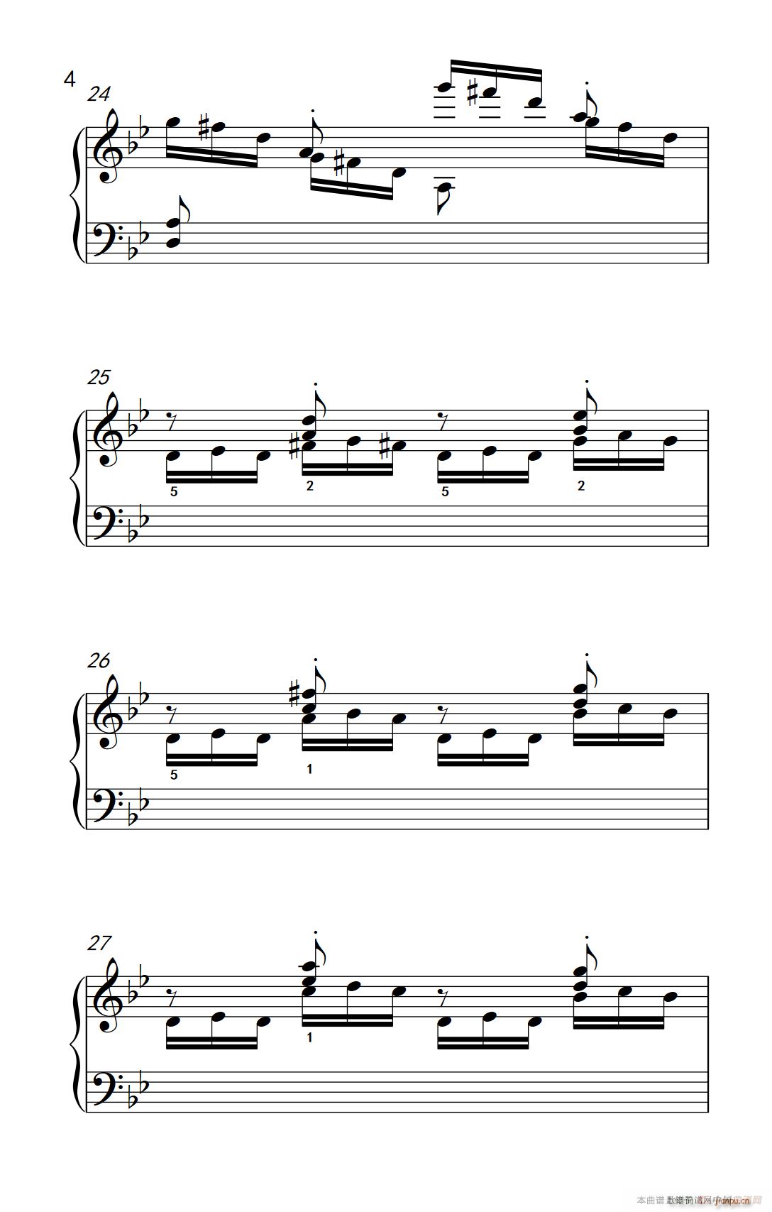 第九级3 练习曲 No 2（中央音乐学院 钢琴（业余）考级教程 7-9级）4