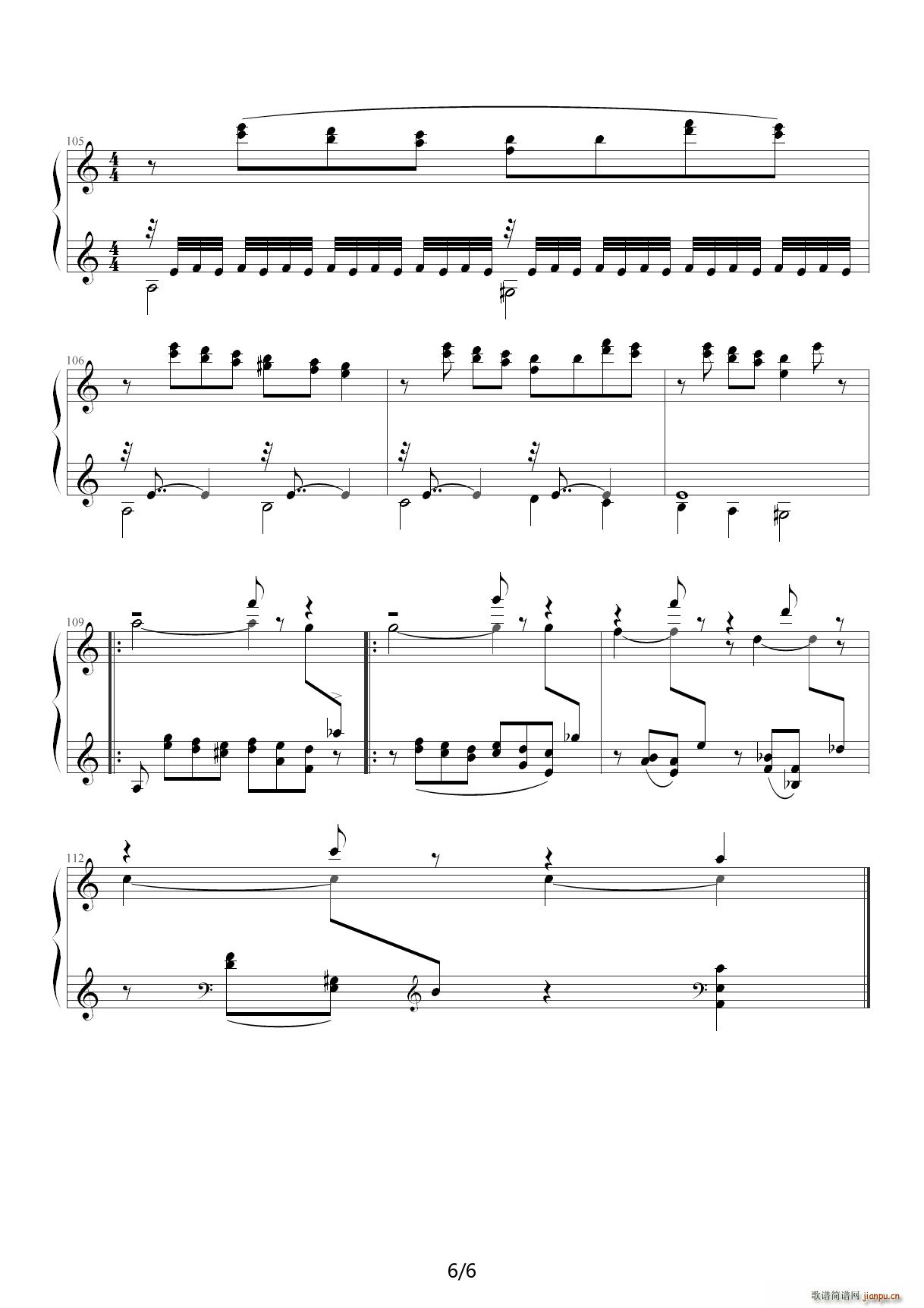 帕格尼尼主题变奏曲 C调6
