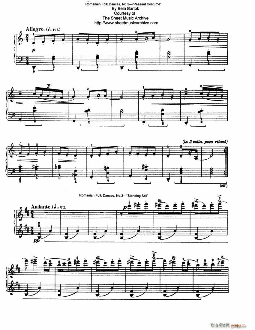 Bartok SZ 56 Six Romanian Folkdances3