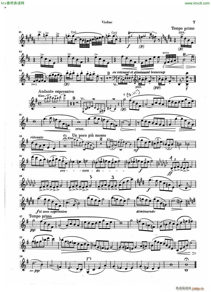 Debussy Piano Trio in G parts6