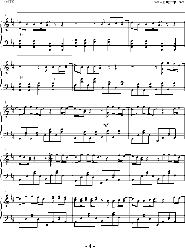 Alejandro-钢琴谱(钢琴曲)-Lady GaGa4