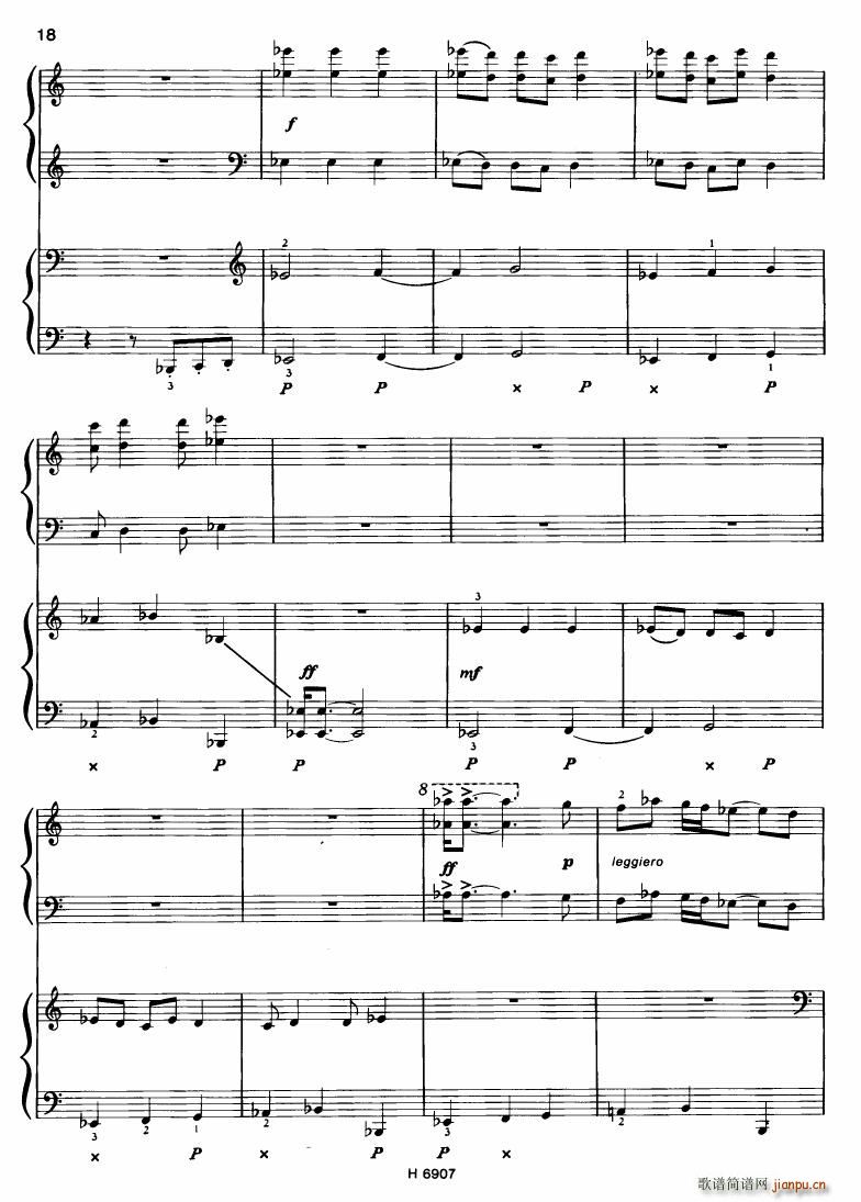 Barton Sonatina for 4 hands18