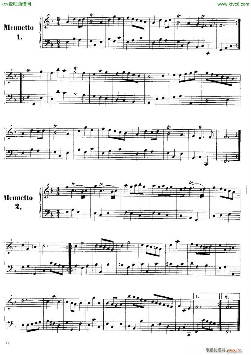 Handel Suite in F major G175 1798