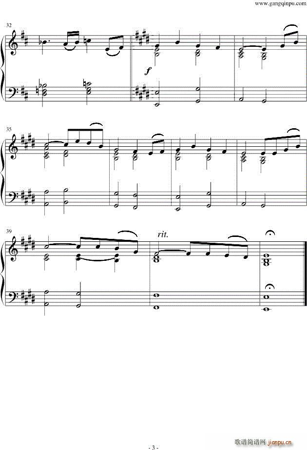 In Dreams（《魔戒》主题曲） 五线谱3