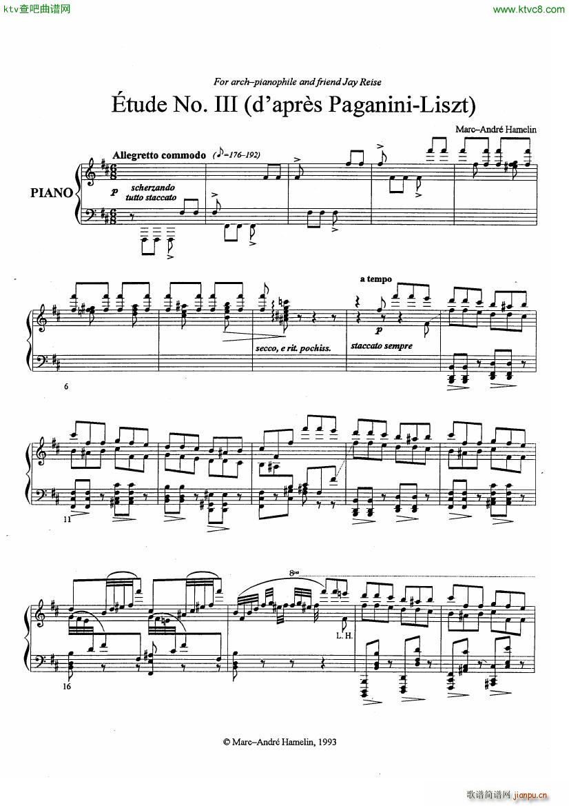 Etude No 3 La Campanella D après Paganini Liszt1