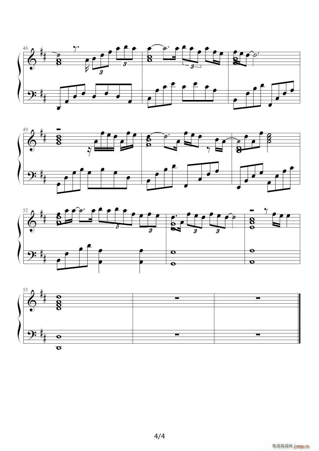 When You Believe（埃及王子主题曲） 降B调4