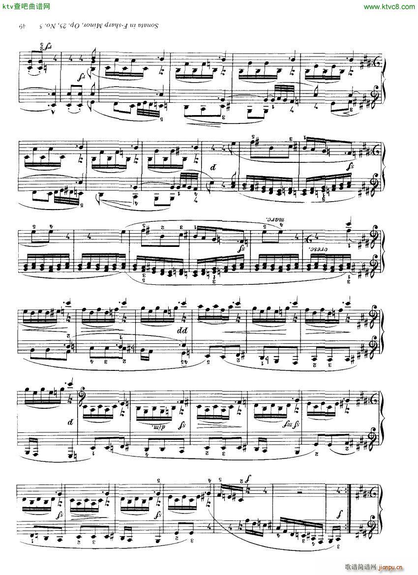 Clementi 25 5 Sonata Fsharp minor19
