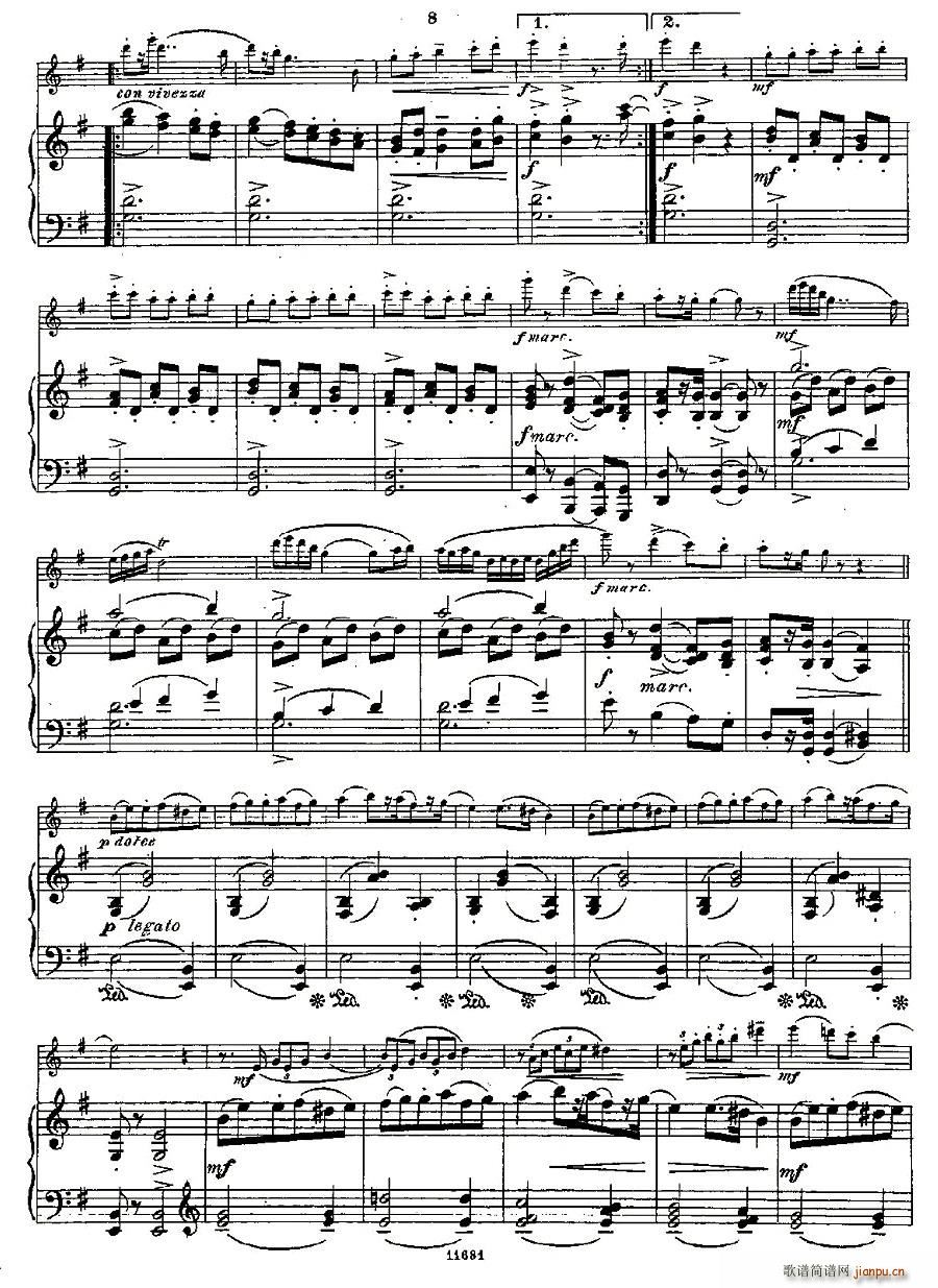 Fantaisies nationales. Op. 59, 4. （长笛+钢琴伴奏）6