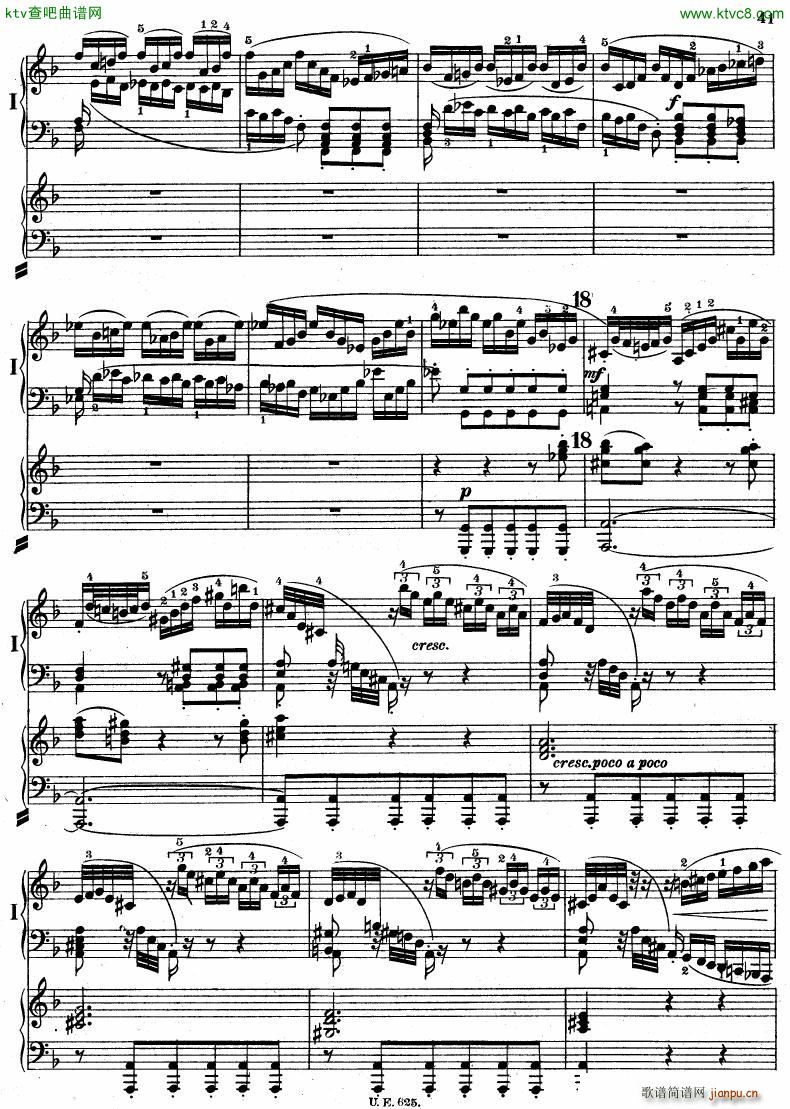 Bach JS BWV 1052 Keyboard Concerto in d ed R ntgen42