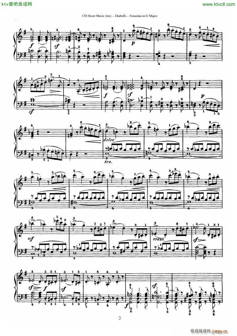 Diabelli Sonatinas Op 168 No 1 7 34P25
