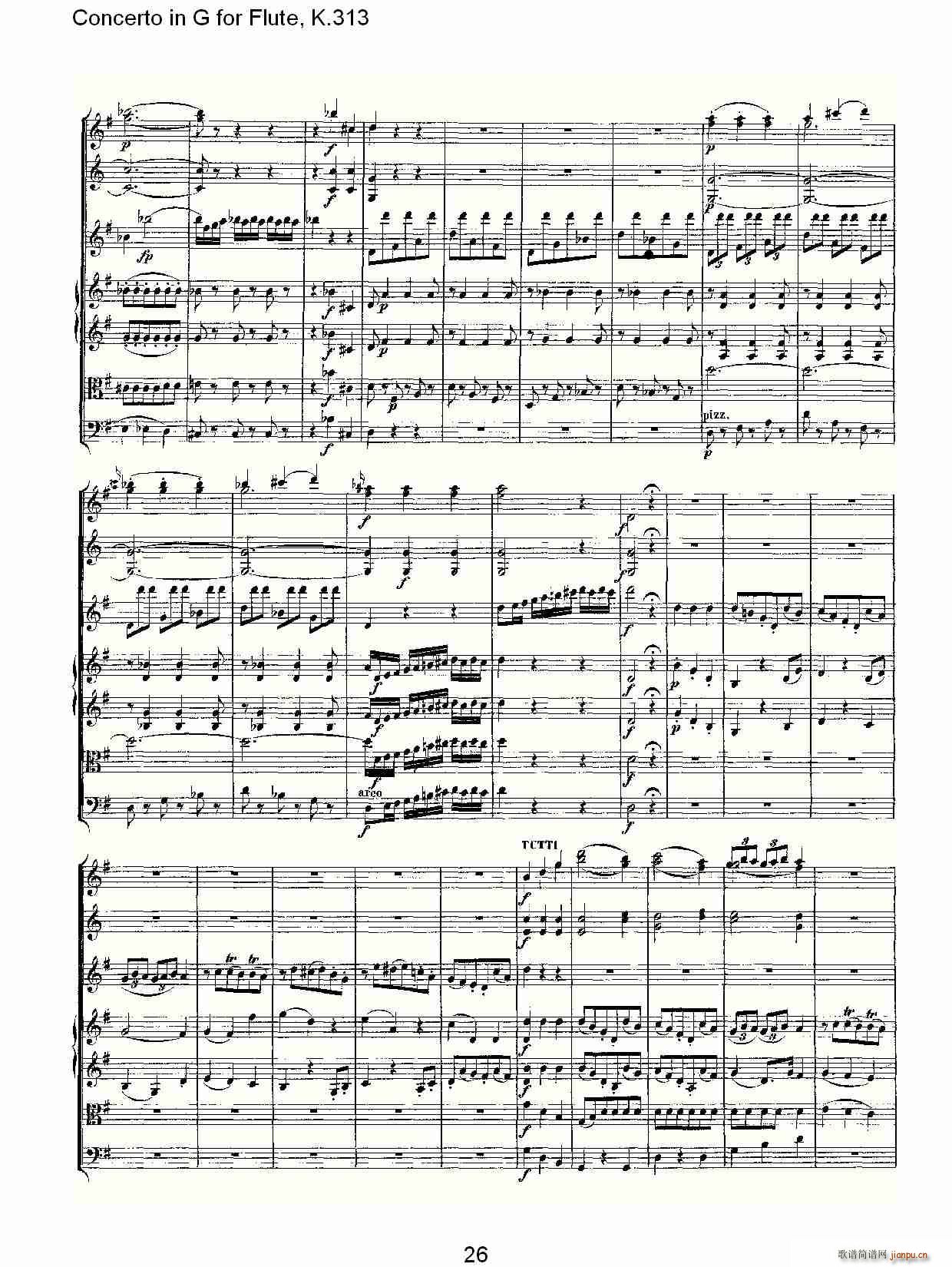Concerto in G for Flute, K.313（G调长笛协奏曲, K.313）27