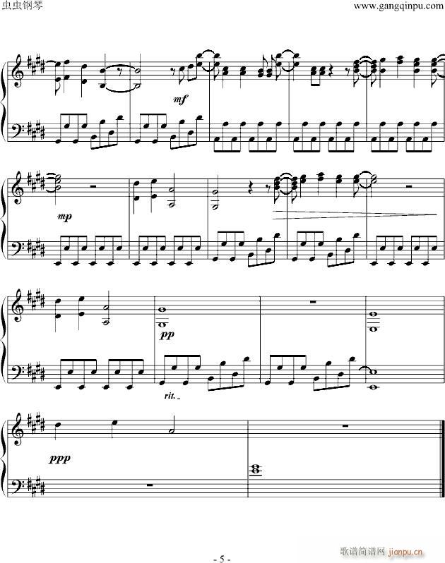 Need You Now 钢琴独奏版_Lady Antebellum5