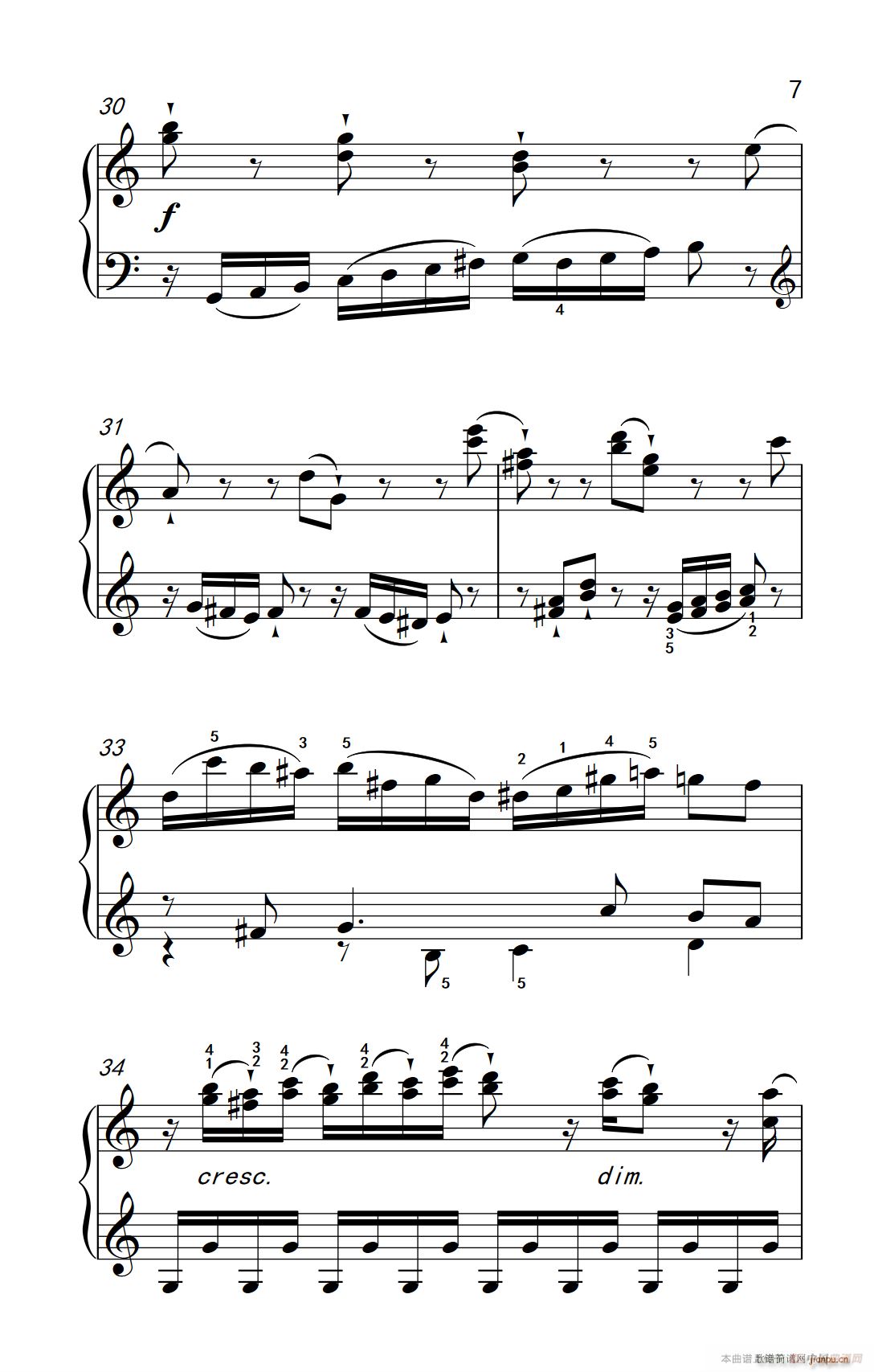 第九级1 C大调奏鸣曲 第一乐章 Hob XVI 50（中央音乐学院 钢琴（业余）考级教程 7-9级）7