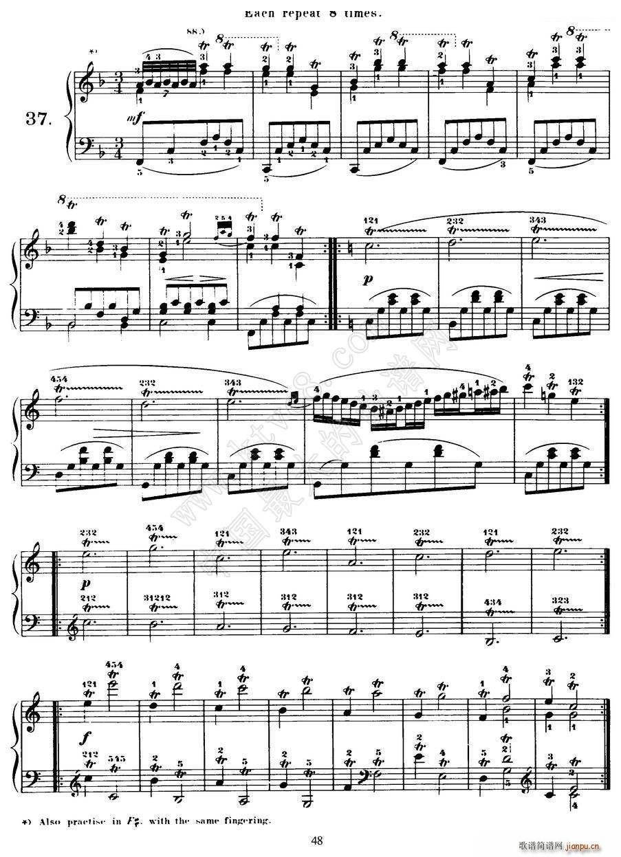 Czerny - 40 Daily Exerci Op 337（35―40）（40首日常训练曲）3