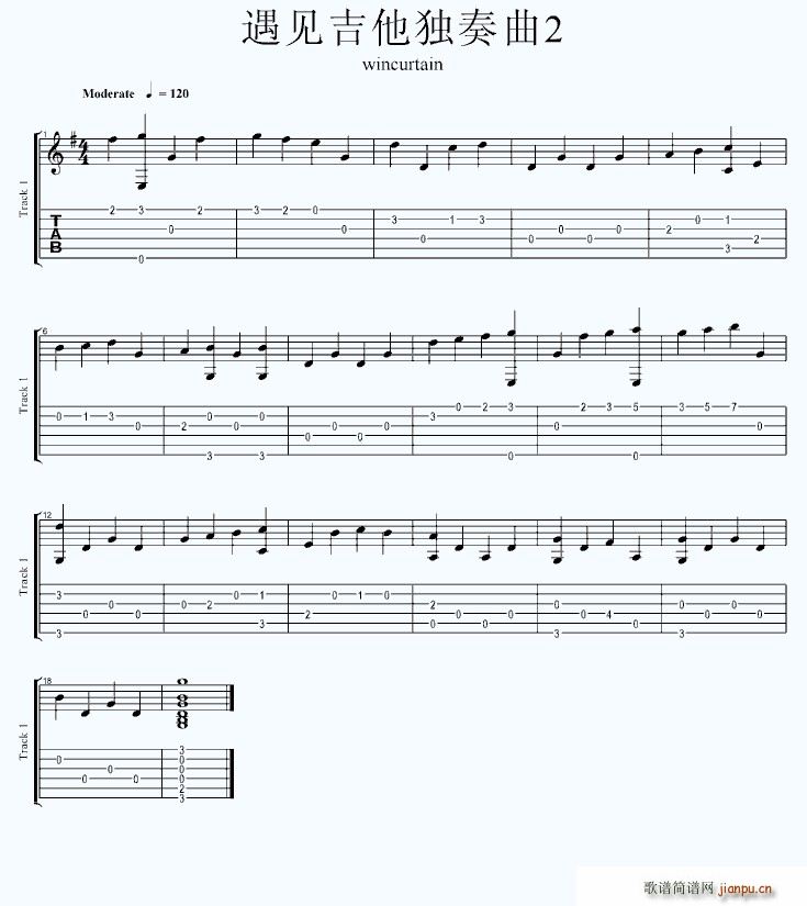 遇见 简易独奏曲_孙燕姿1