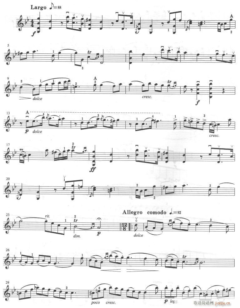 塔尔蒂尼《g小调奏呜曲》提琴5