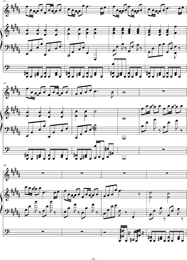 毕竟自己只是个孩子（演唱版）-钢琴谱(钢琴曲)-血腥残阳6