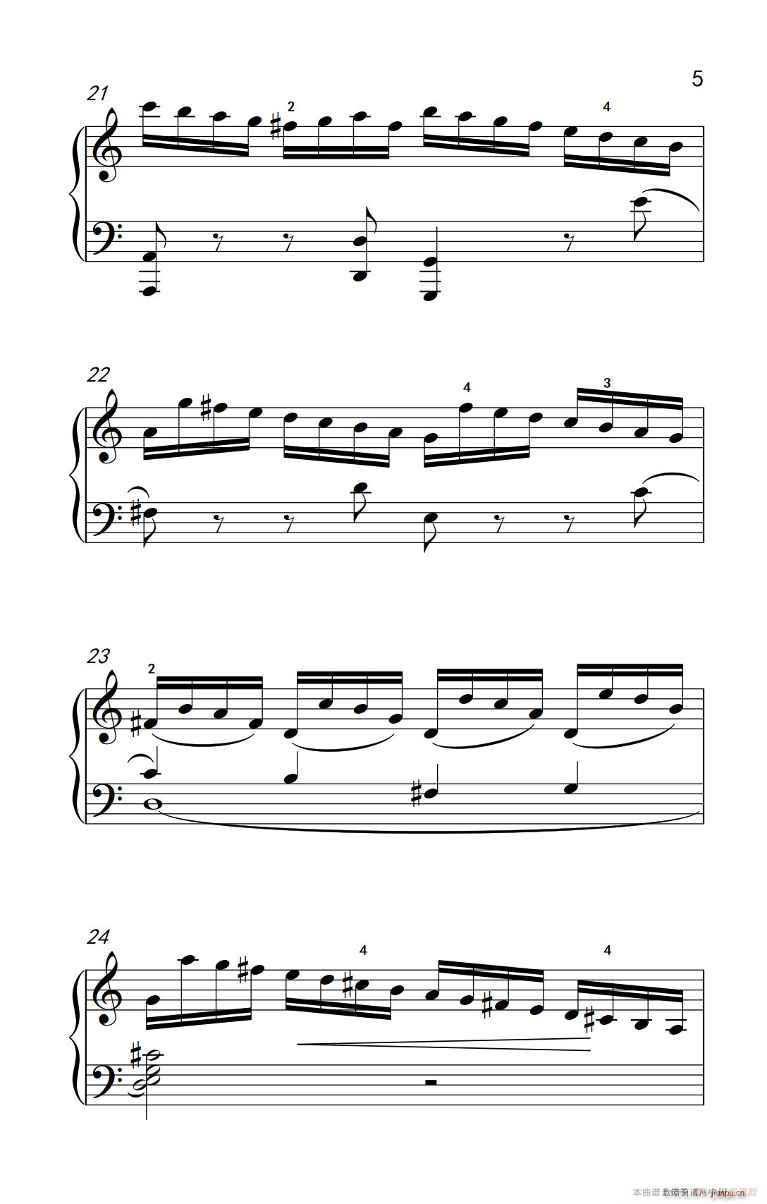 第九级1 C大调奏鸣曲 第一乐章 Hob XVI 50（中央音乐学院 钢琴（业余）考级教程 7-9级）5