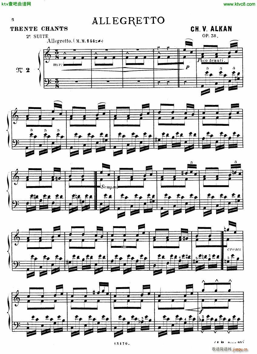 Alkan op 38b Deuxieme recueil de chants5