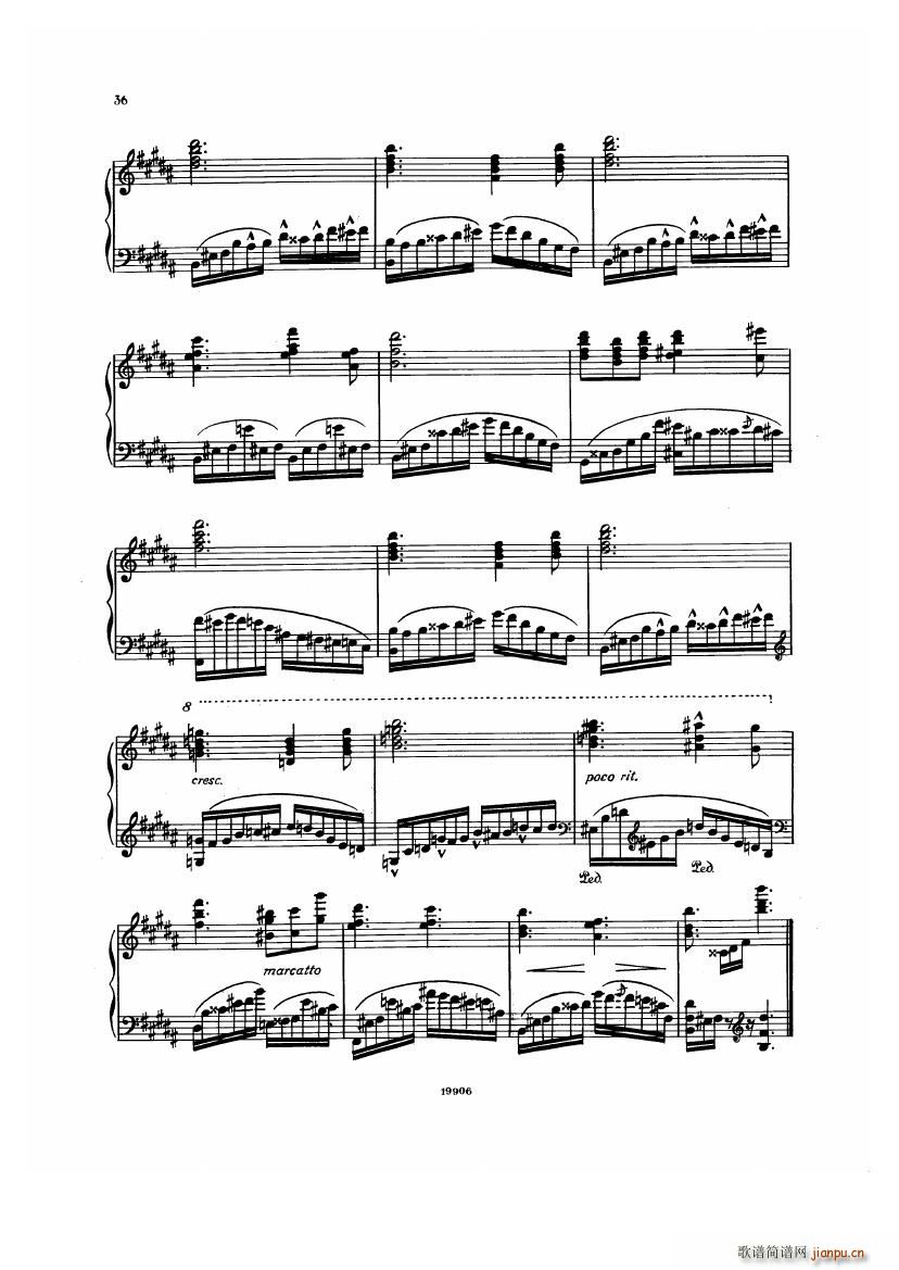 Albeniz op 65 Etudes no 1 736