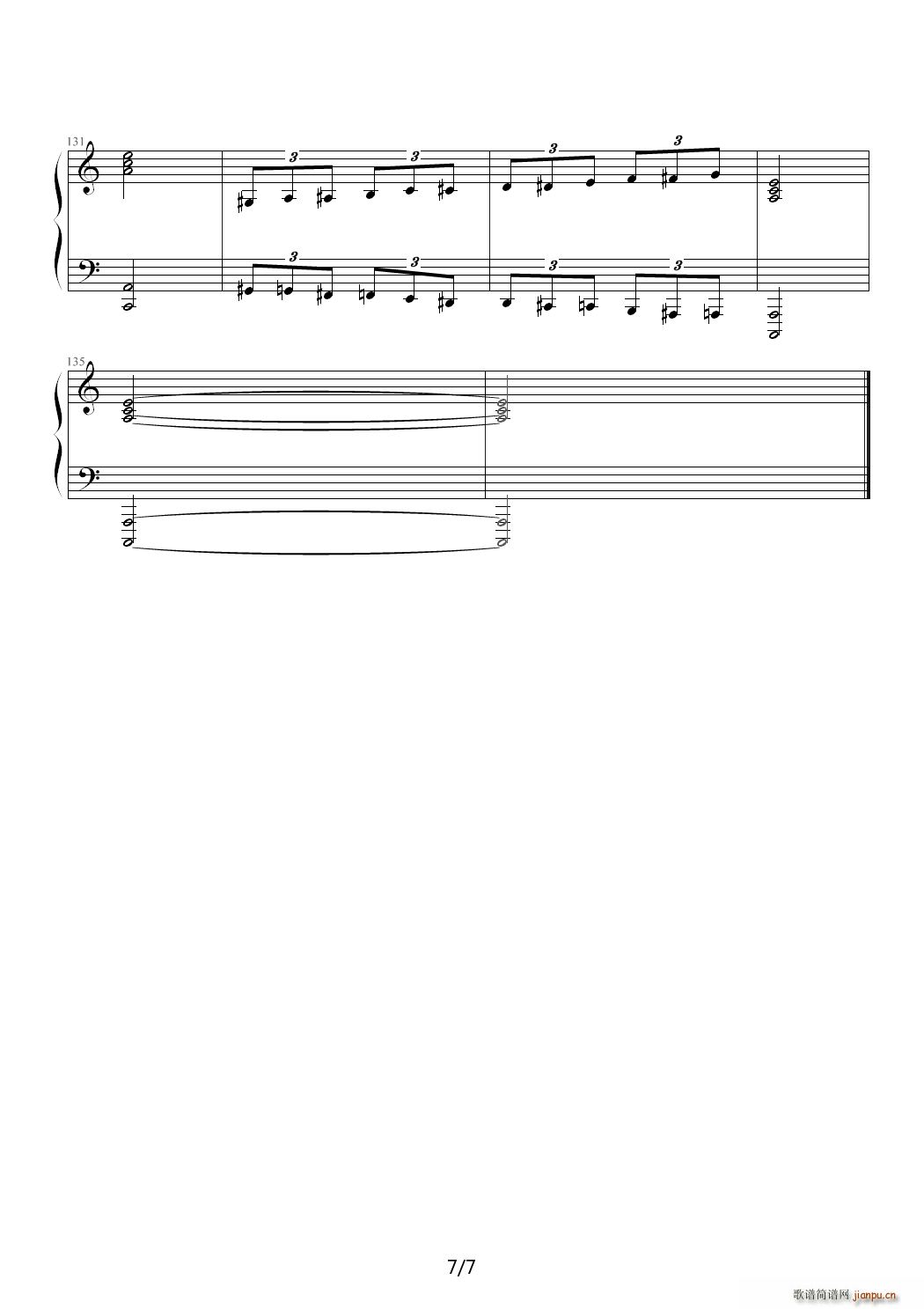 狼兔 练习曲 C调7