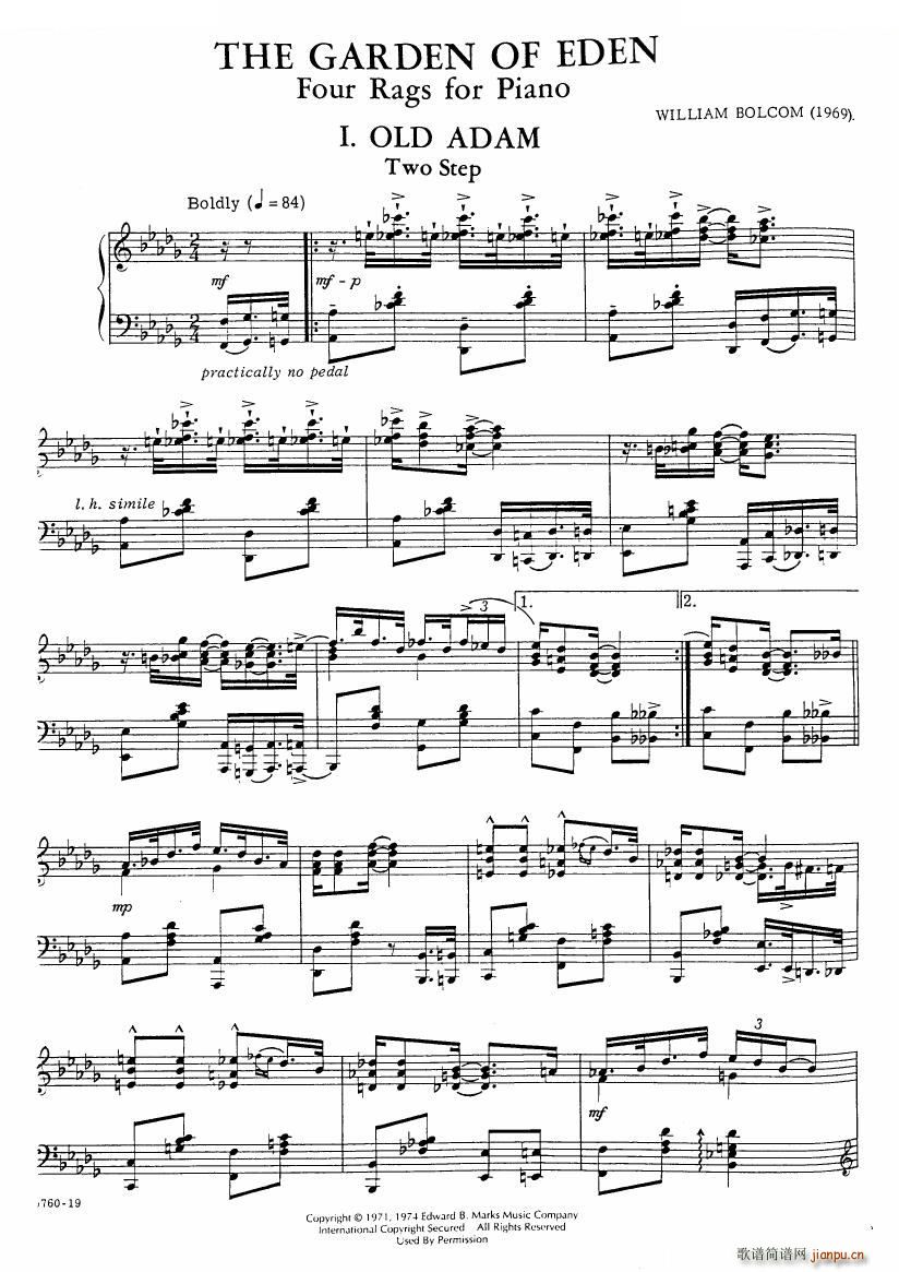 Garden of Eden (4 Rags for Piano)3