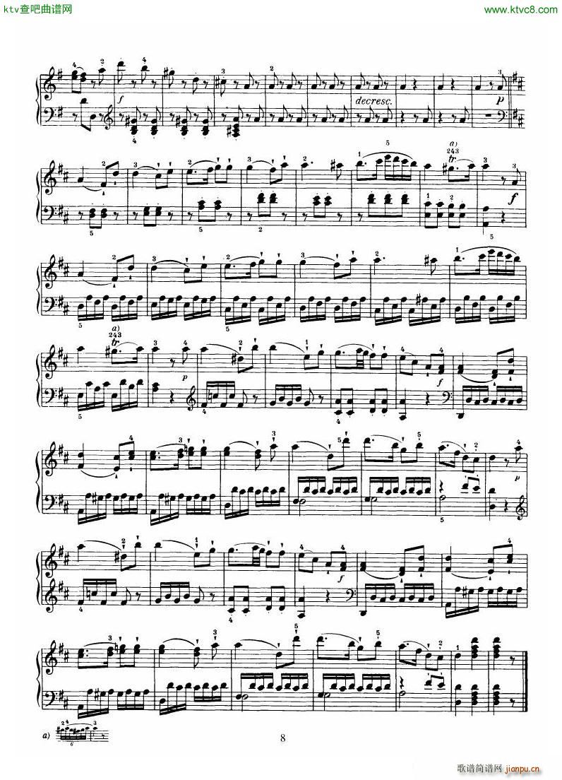 Haydn Piano Sonata No 37 In D8