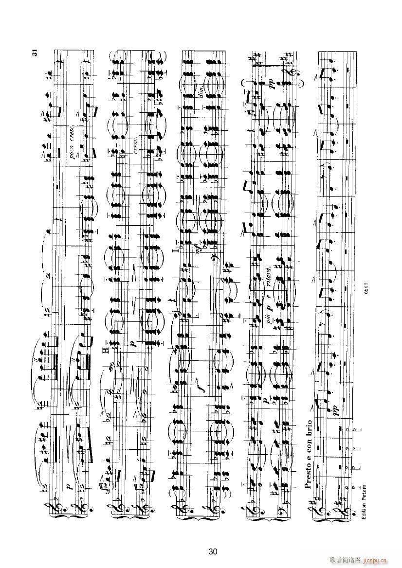 挪威舞曲4（四手联弹） 键盘类 钢琴_格里格10