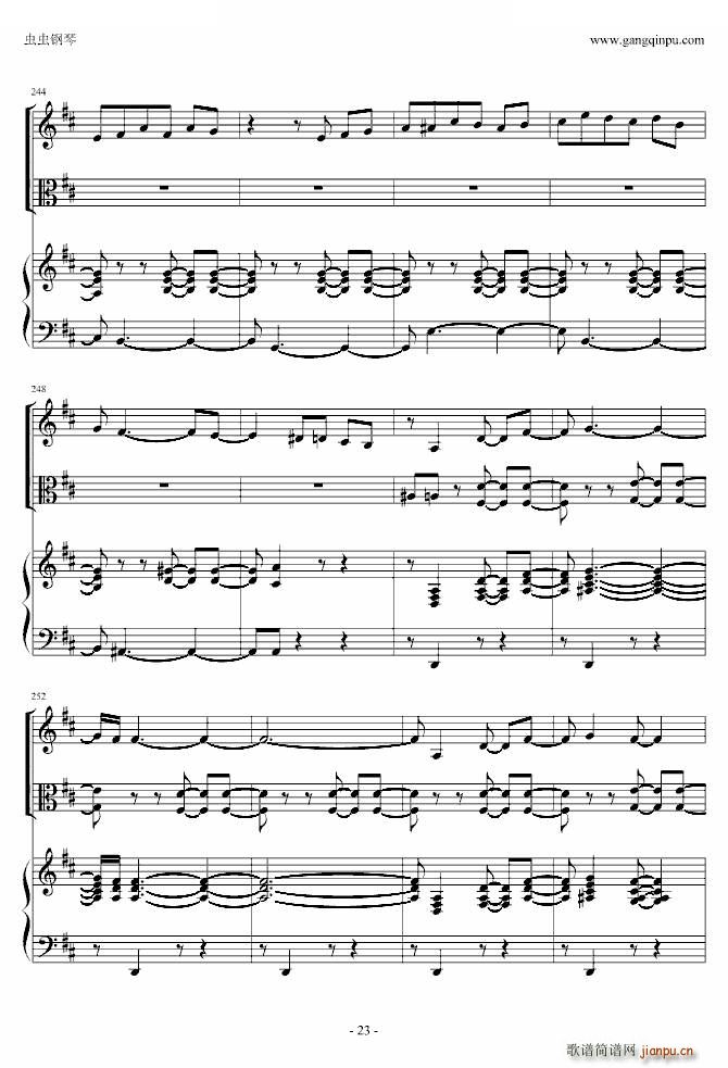 《花之圆舞曲》小提琴 钢琴 中提琴_柴科夫斯基 PeterIlyichTchaikovsky23