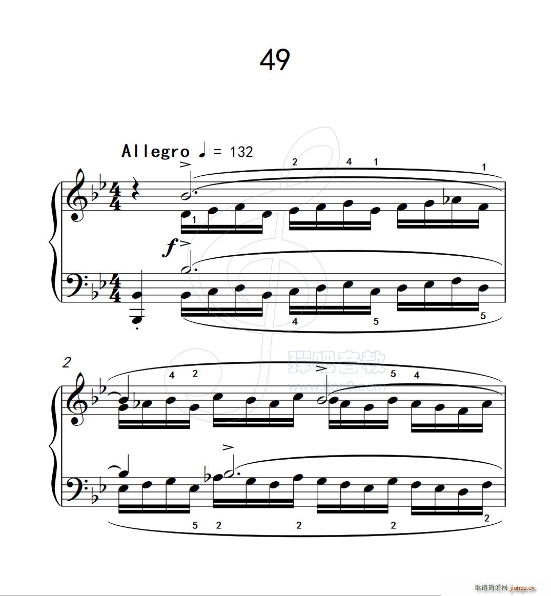 练习曲 49(克拉莫钢琴练习曲60首)1
