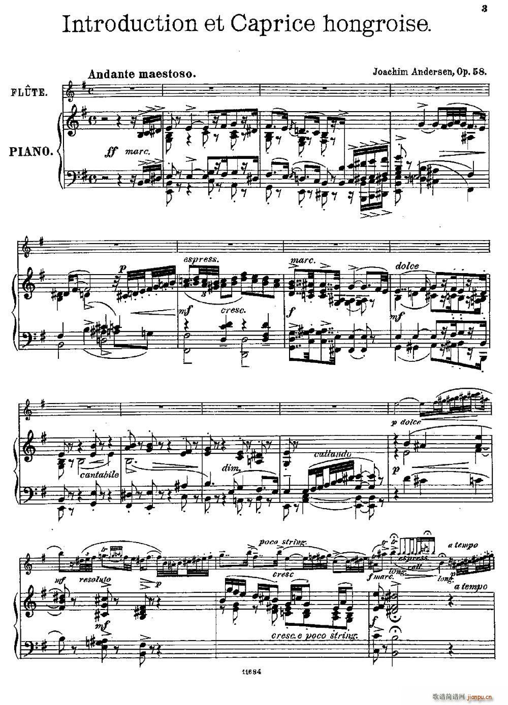 Introduction et Caprice(Op 58)(长笛 钢琴伴奏)1
