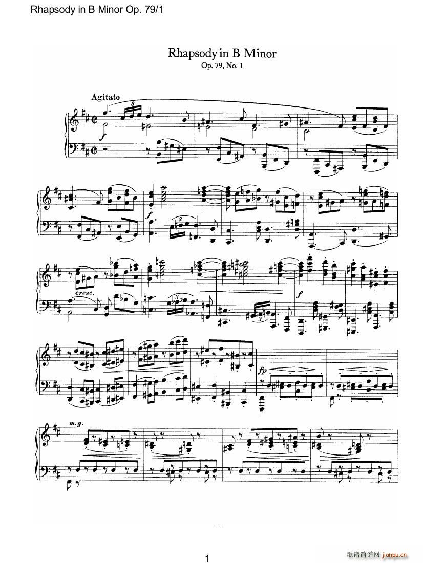 Brahms Rhapsody Op79 11